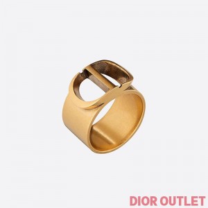 Dior 30 Montaigne Ring Antique Metal Gold