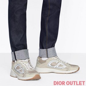 Dior B30 Sneakers Unisex Mesh and Technical Fabric Beige