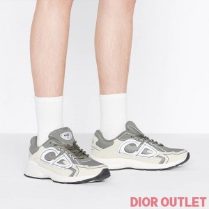 Dior B30 Sneakers Unisex Mesh and Technical Fabric Olive