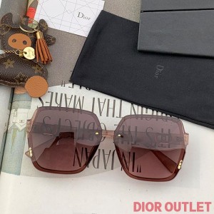 Dior D2122 Square Sunglasses In Brown