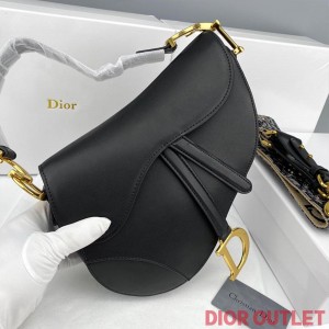 Dior Saddle Bag Smooth Calfskin Black