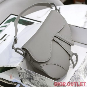 Dior Saddle Bag Ultramatte Calfskin Grey