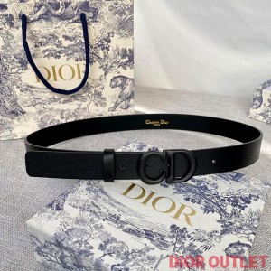 Dior Saddle Belt Matte Calfskin Black