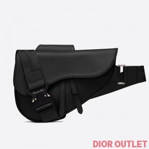 Dior Saddle Crossbody Grainded Calfskin Black