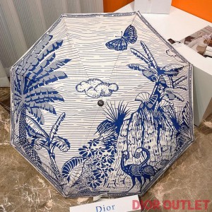 Dior Umbrella Jungle Print In Blue