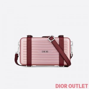 Dior x Rimowa Personal Clutch Aluminum Pink