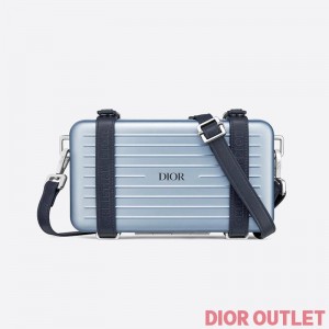 Dior x Rimowa Personal Clutch Aluminum Sky Blue